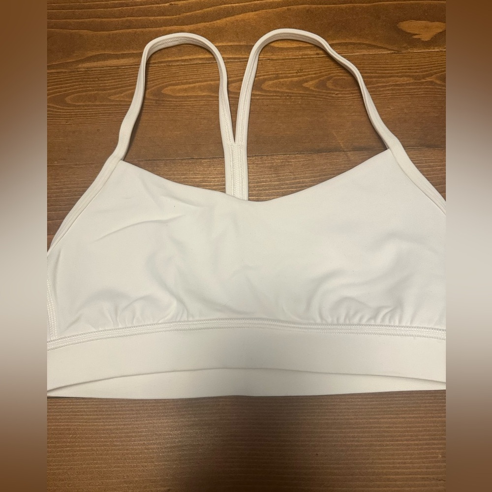 White Women's Sports Bra